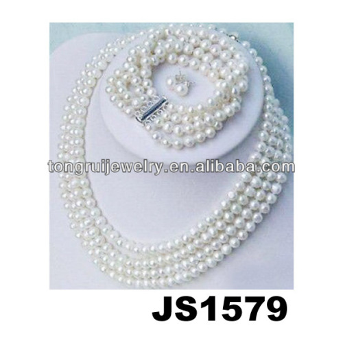 indian bridal pearl necklace jewellery sets