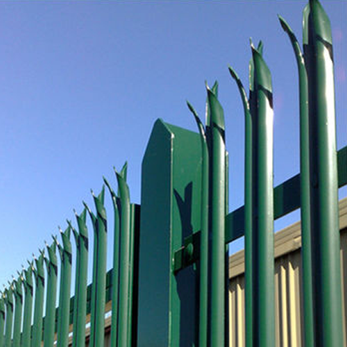 Galvanized then PVC painting iron palisade fencing