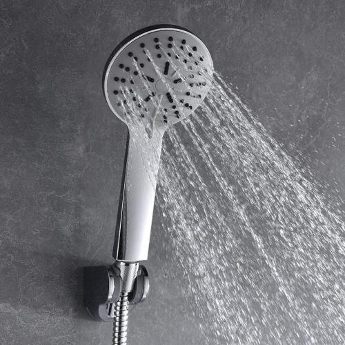 Black ABS High Pressure single setting Handheld Shower