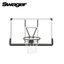 ZY 44"/48'' Wall Mounted PC Basketball Backboard with Ring and Spring