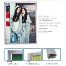 Aluminum snap frame slim a3 led lightbox