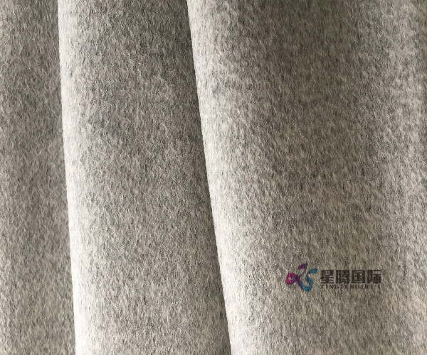 Smoky Gray 90% Wool 10% Cashmere Fabric