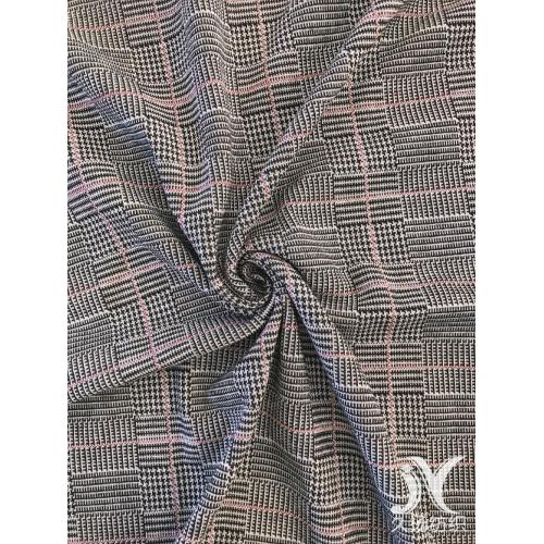 Yarn Dye Plaid Jacquard Knit