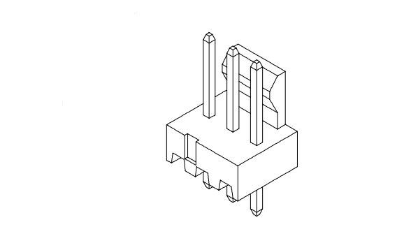 2.54mm zift 180 ° gofret AW2543VA-XP