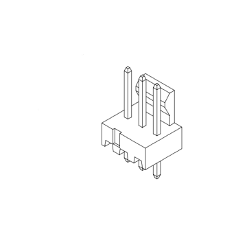 2.54mm zift 180 ° gofret AW2543VA-XP