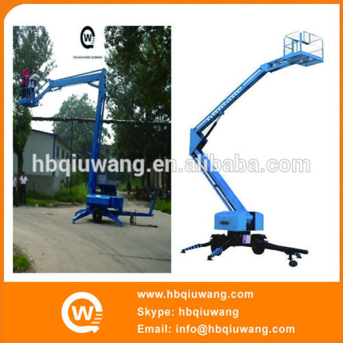 Articulated truck towing platform