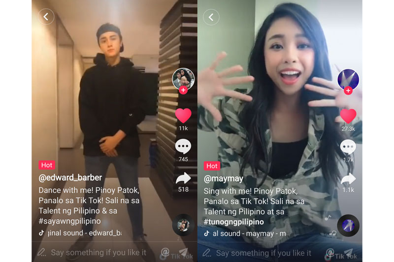 tiktok live broadcast touch screen