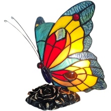Hand-Crafted Tiffany Table Lamp: Living Room Coffee House Butterfly Design