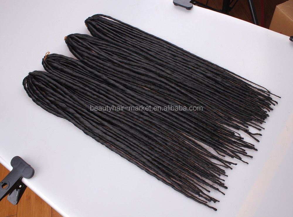 Synthetic hair faux locs Dreadlocks crochet braid hair extension dreadlocks on sale hair dreads braiding