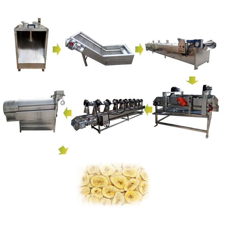 Factory Price Potato Crisps Banana Processing Line Cassava Slices Making Machinery Chips Plantain Processing Machines