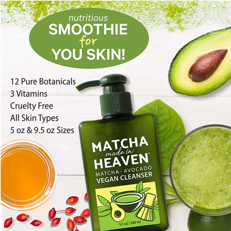 OEM Best Daily Facial Wash Matcha Green Tea Vegan Cleanser