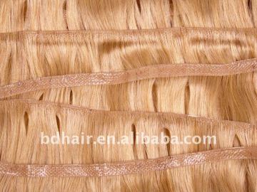 100% Chinese Remy Human hair, Skin Weft Hair, PU Skin Weft Hair