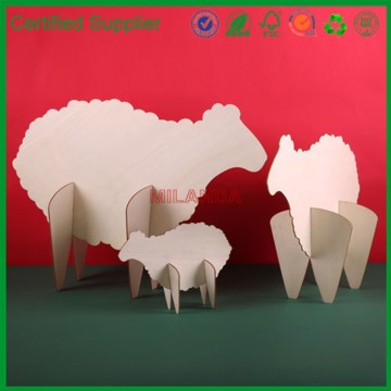 3D die cut paperboard animal, sheep 3d model, free 3d models animation