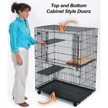 Cat PlayPen med 3 perching hyllor