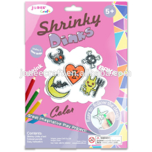 Pre-printed shrinkable plastic films