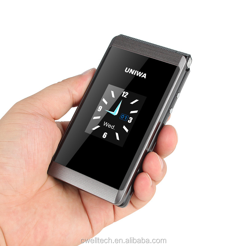 UNIWA X28 2.80 Inch Screen Dual SIM Quality Molding Fancy Clamshell Flip Mobile Phone