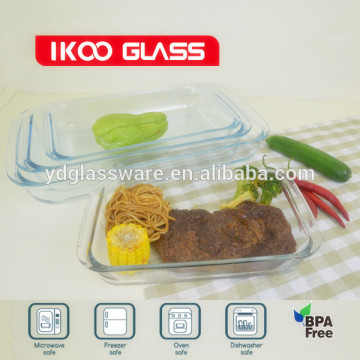 Glass Rectangular Baking Pan/ Pyrex Glass Microwave Pan
