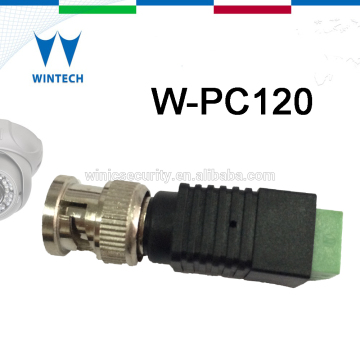 male bnc connector to rj45 with terminal screws