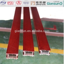 Fireproof grade A wooden coated aluminium windowdoor and sections/ aluminium extrusion profiles for the window and door