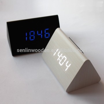 mini small wooden LED digital clock