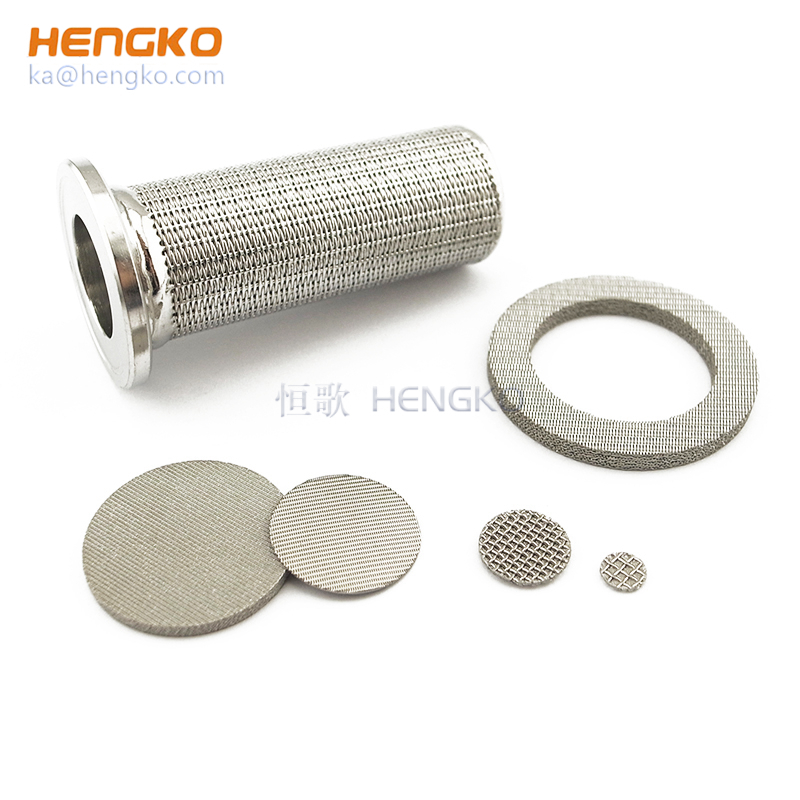 Sintered Stainless Steel Wire Mesh Industrial Filter Tube for fluid filtration system