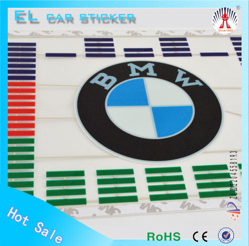 Custom sound activated car sticker el light sticker el musical sticker