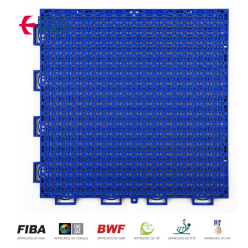 ubin modular ditangguhkan outdoor sport court pp flooring ubin plastik portabel portabel