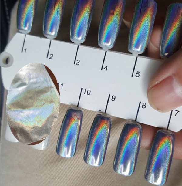 free samples! rainbow effect holo powder holographic pigment   for nails arts,nail polish,paints, printings, etc.