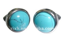 fashion metal titanium square metal cufflink