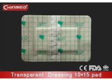 Disposable Waterproof Transparent Wound Dressing 10*15cm Wi