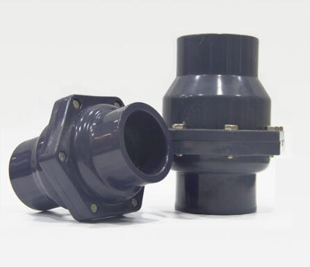 SCH80 plastic UPVC grey check valve /plastic UPVC swing non return spring check valve pvc