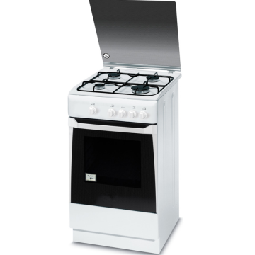 White Freestaning oven 60cm Paglilinis sa sarili