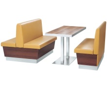 Custom Color Single Seating Wood Dining Booths for Restaurants