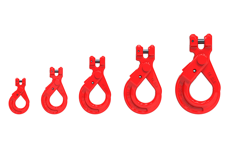 G80 alloy steel safety clevis self-locking hook for lifting