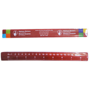 Silk-screen printed PVC slap bracelets, made of steel slice