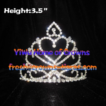 3.5inch Heart Shaped Tiaras And Crowns