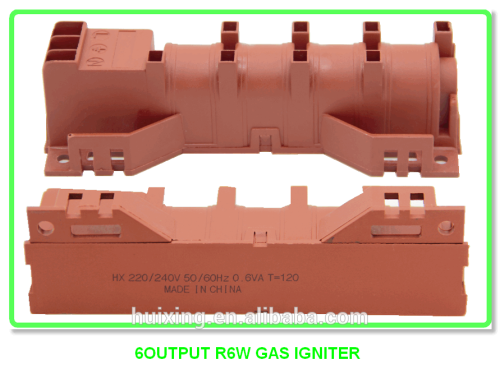 6outlets for connection to spark plugs R6W gas spark igniter