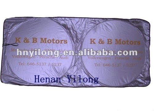 190T Nylon Car Sun shade with custom logo print