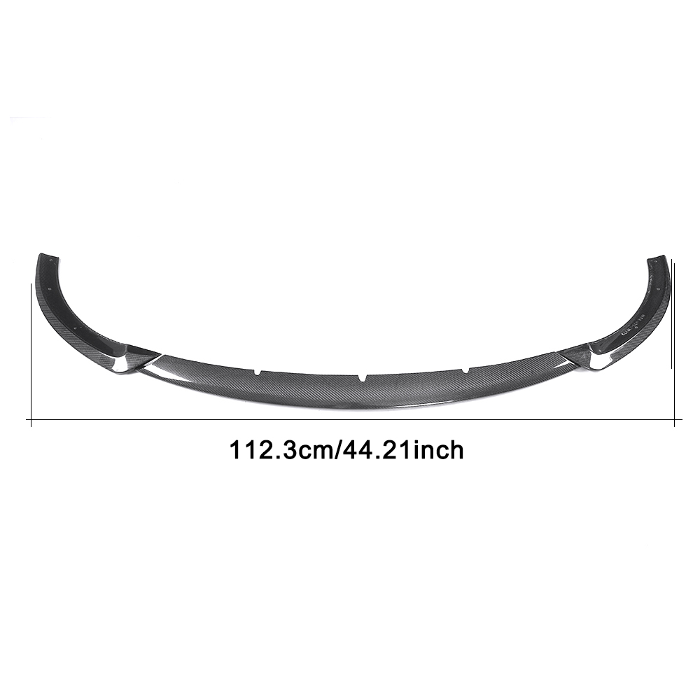 W213 E Class 3pcs/set Carbon Fiber Front Chin Lip for Mercedes Ben z W213 E43 AMG Sport Sedan 17-18