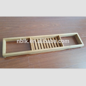 Environmental Functional Bamboo Bathtub Caddy