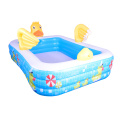 2022 New Yellow Duck Splash Inflatable Kolam Renang