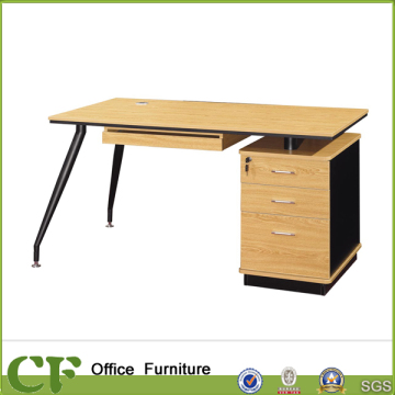 Melamine top steel computer desk table