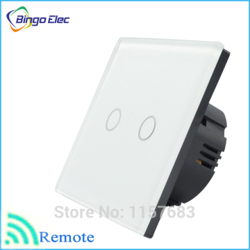 2gang 1way light switch with remote control