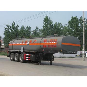 10m Tri-poros korosif cairan Transportasi Tank semi trailer