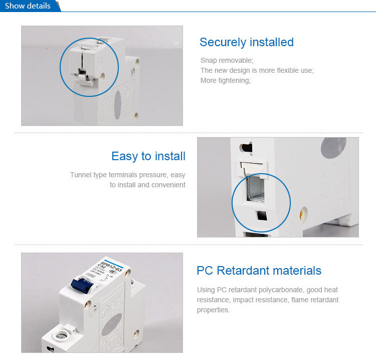 SAIP/SAIPWELL High Quality 80A DC 125V/220V MCCB Breaker