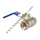 Blue handle ball valve