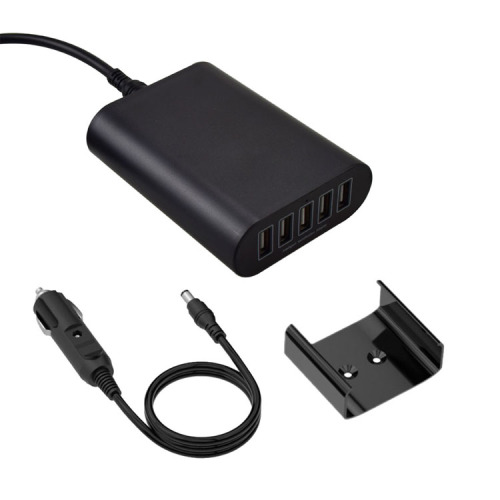 Pengecas Kereta USB 5-Port 45W Berkualiti Tinggi