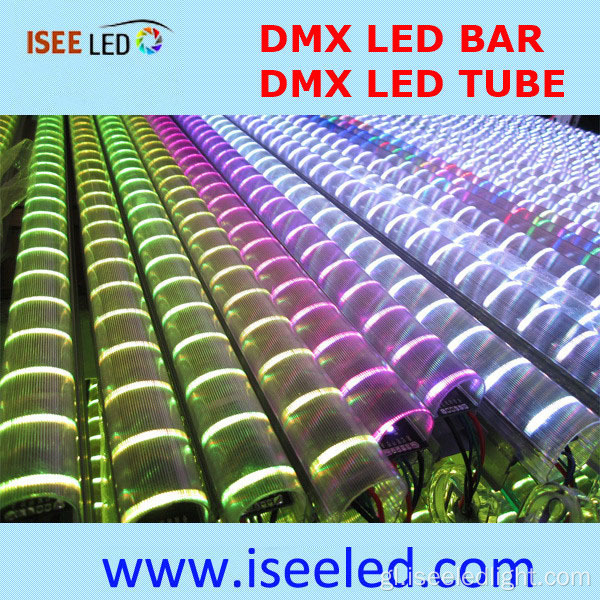 Tubo dixital LED DMX RGB ao aire libre