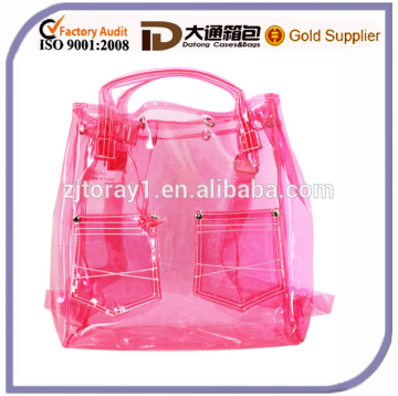 clear cute waterproof drawstring backpack bag