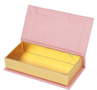 Custom Cardboard Pink Gold Eyelash Boxes